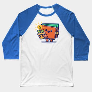 Cute Wallet Money Plant Baseball T-Shirt